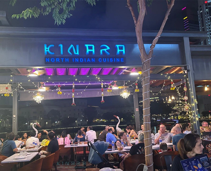 Ethnic cushion seating for a relaxed atmosphere